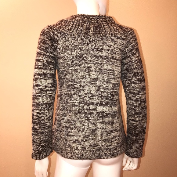 Carol Rose Cardigan Sweater Womens Size Small Shades of Brown Pockets - Picture 3 of 14